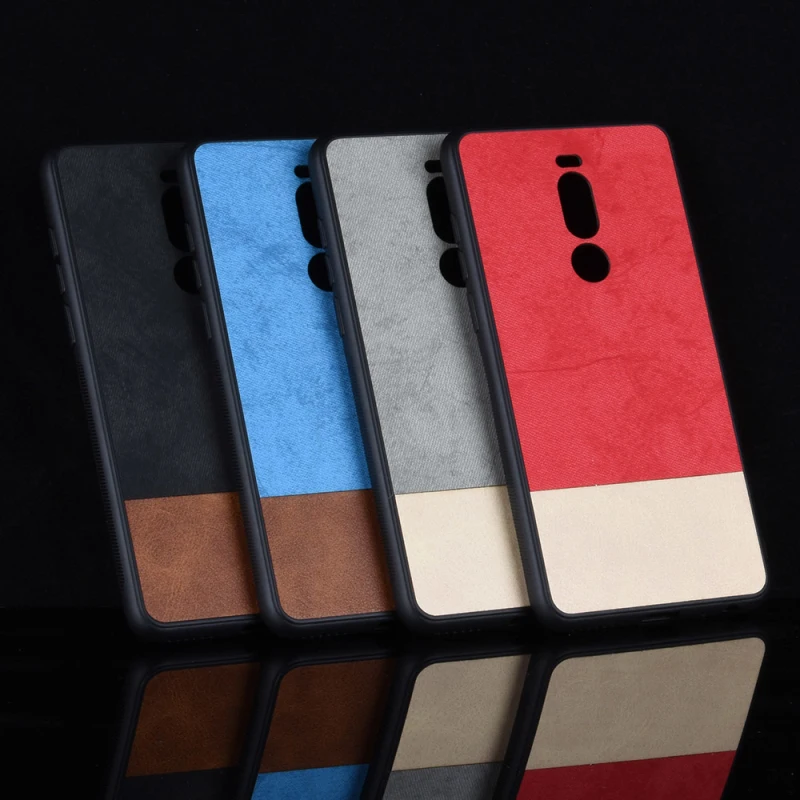 Чехол для Meizu X8 Роскошный чехол из искусственной кожи поликарбонат + ТПУ Прошитый