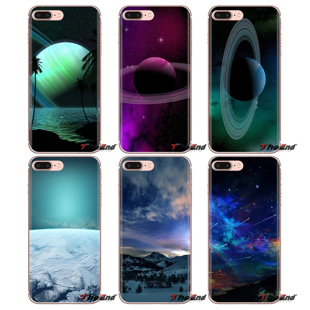 Прозрачный чехол из ТПУ для Huawei Mate Honor 4C 5C 5X 6X 7 7A 7C 8 9 10 8C 8X 20 Lite Pro Space Blue Saturn Dark Art Nature |