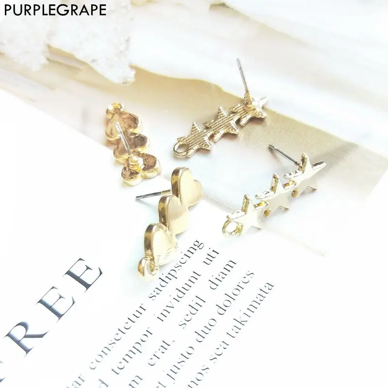 Минимализм purplevine Япония и Южная Корея металлические серьги-гвоздики в форме звезды и сердца аксессуары для сережек DIY Ручная работа 8 шт. в упаковке
Минимализм purplevine Япония и Южная Корея металлические серьги-гвоздики в форме звезды и сердца аксессуары для сережек DIY Ручная работа 8 шт. в упаковке