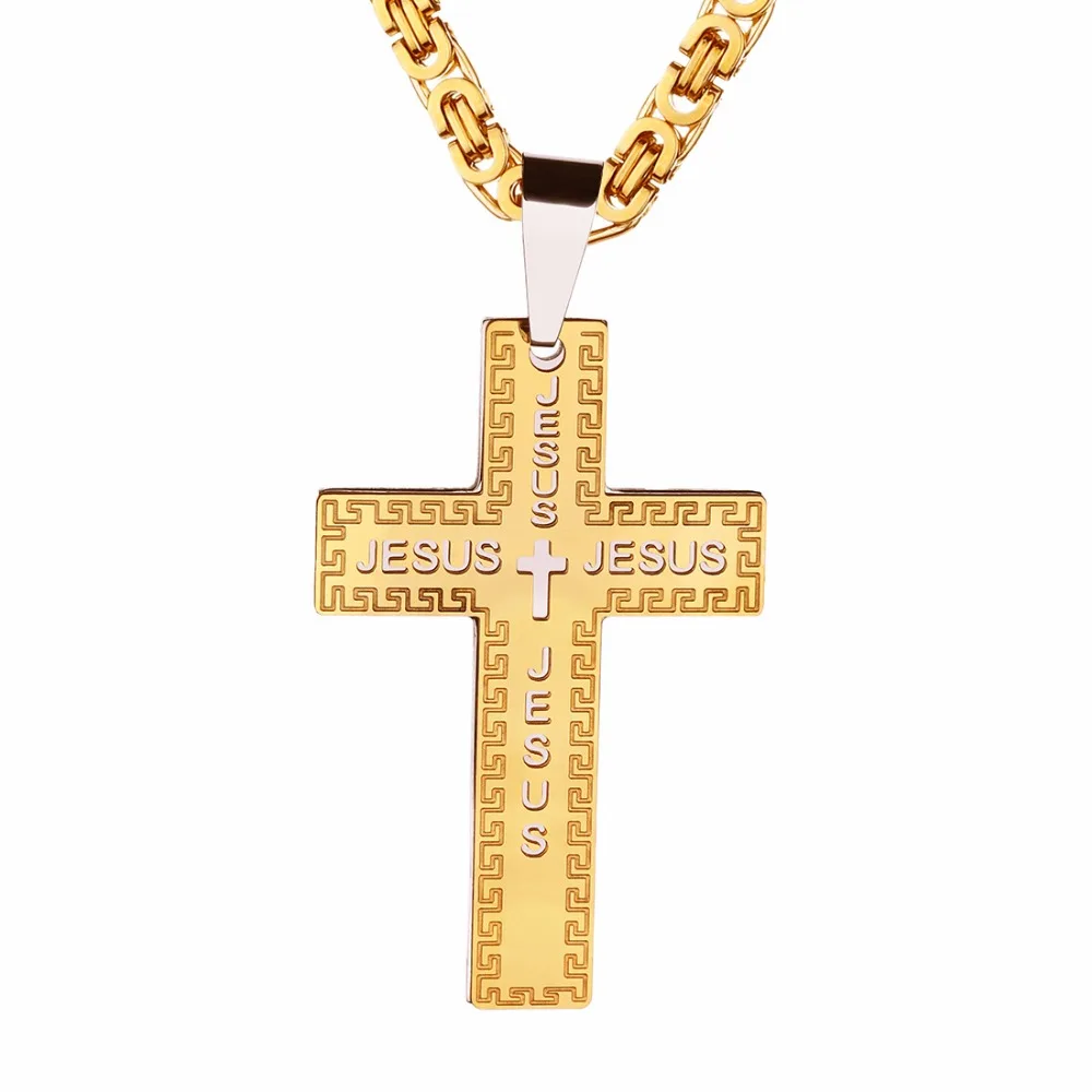 316L Stainless Steel Cross pendant Men's Christian Jesus Name Crucifix necklace Biker chain For women Fashion Jewelry
316L Stainless Steel Cross pendant Men's Christian Jesus Name Crucifix necklace Biker chain For women Fashion Jewelry