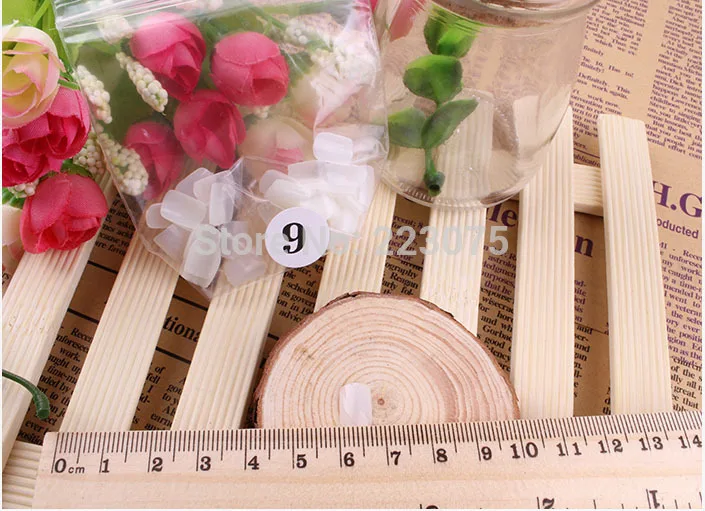 New 50x 10 Size nature False Fake Acrylic Toenail Tips Full Whole Hot Pedicure New