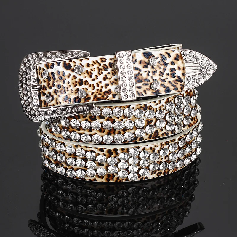 Ladies' Belts L A Diamond Fashion Decoration Full Drill Wide Crystal Lined Leopard Belt
Ladies' Belts L A Diamond Fashion Decoration Full Drill Wide Crystal Lined Leopard Belt