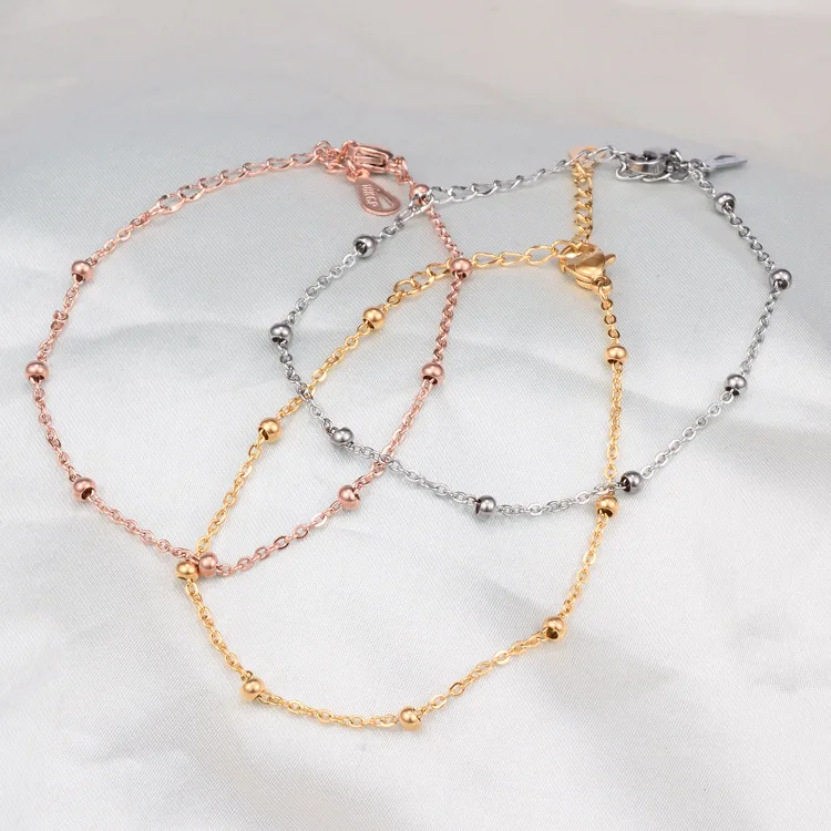 YUN RUO 2018 New Fashion Rose Gold Color Simple Beads Anklet Chic Style Woman 316L Titanium Steel Jewelry Top Quality Never Fade
YUN RUO 2018 New Fashion Rose Gold Color Simple Beads Anklet Chic Style Woman 316L Titanium Steel Jewelry Top Quality Never Fade