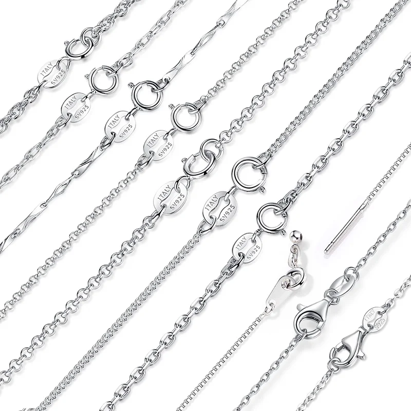 AGLOVER 925 Sterling Silver Solid Snake Box Ingot Twisted Trace Bar Singapore Basic 18 inch Chain Necklace For Women Jewelry
AGLOVER 925 Sterling Silver Solid Snake Box Ingot Twisted Trace Bar Singapore Basic 18 inch Chain Necklace For Women Jewelry