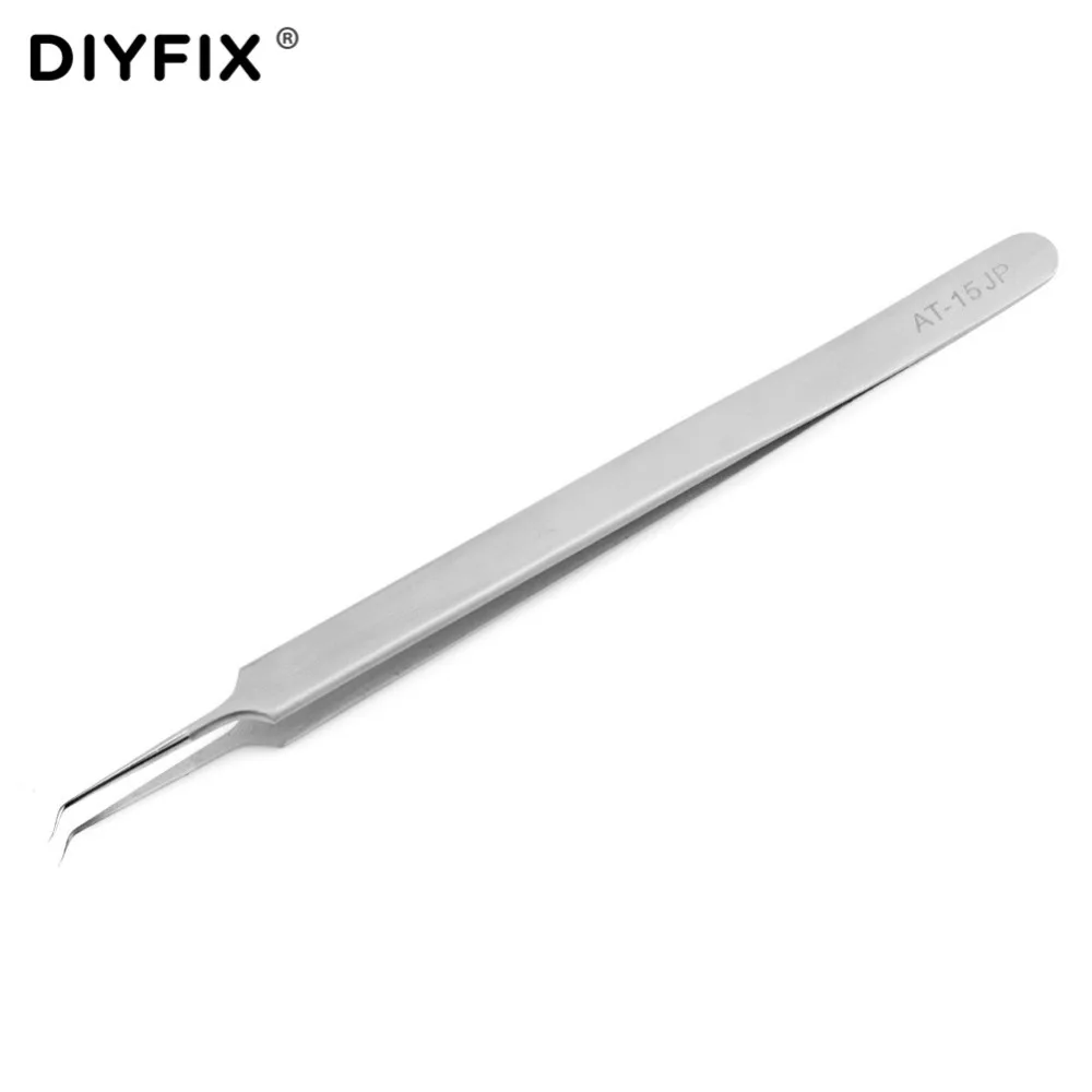 DIYFIX Ultra Thin Tweezers Anti-static Curved Tip Precision Forceps Pliers for Fly Line Fingerprint Phone Repair Hand Tools
DIYFIX Ultra Thin Tweezers Anti-static Curved Tip Precision Forceps Pliers for Fly Line Fingerprint Phone Repair Hand Tools