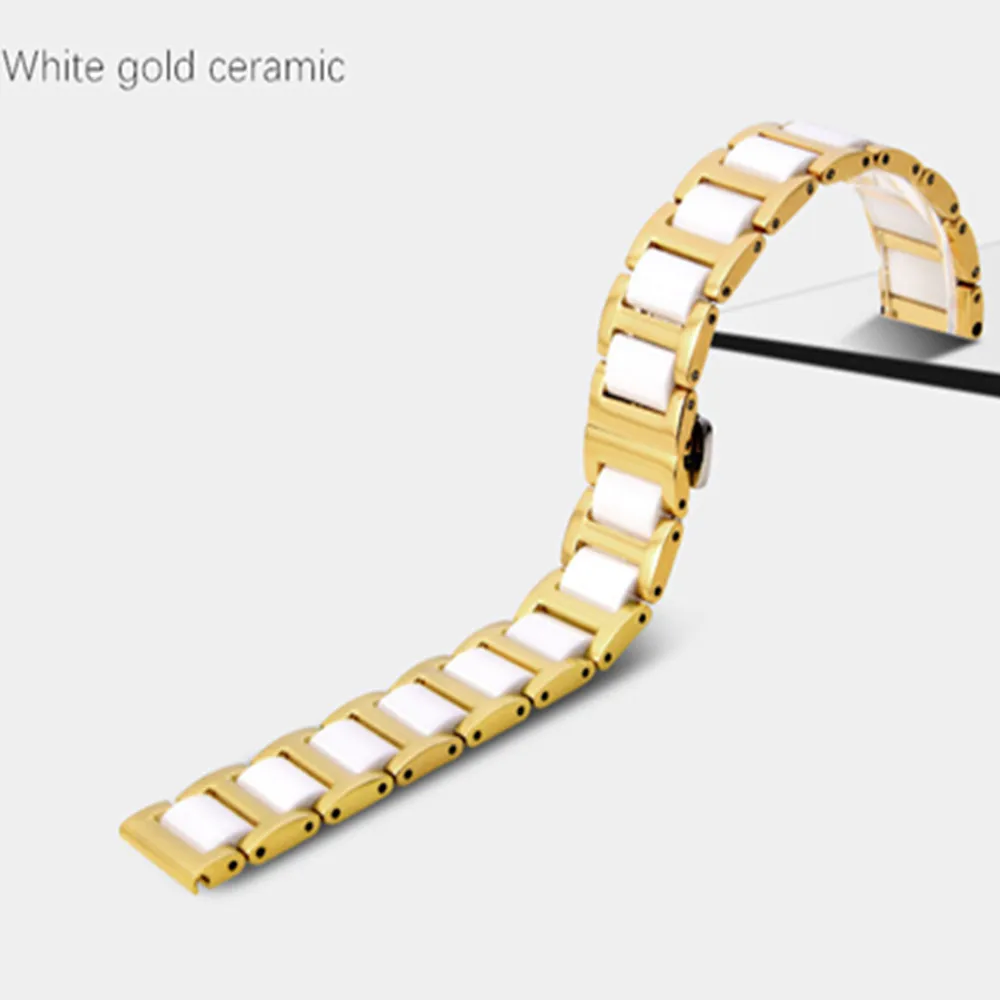 Ceramic + Stainless Steel Watchband 22mm for Samsung Galaxy Watch 46mm SM-R800 Quick Release Strap Replacement Band Wrist Belt
Ceramic + Stainless Steel Watchband 22mm for Samsung Galaxy Watch 46mm SM-R800 Quick Release Strap Replacement Band Wrist Belt