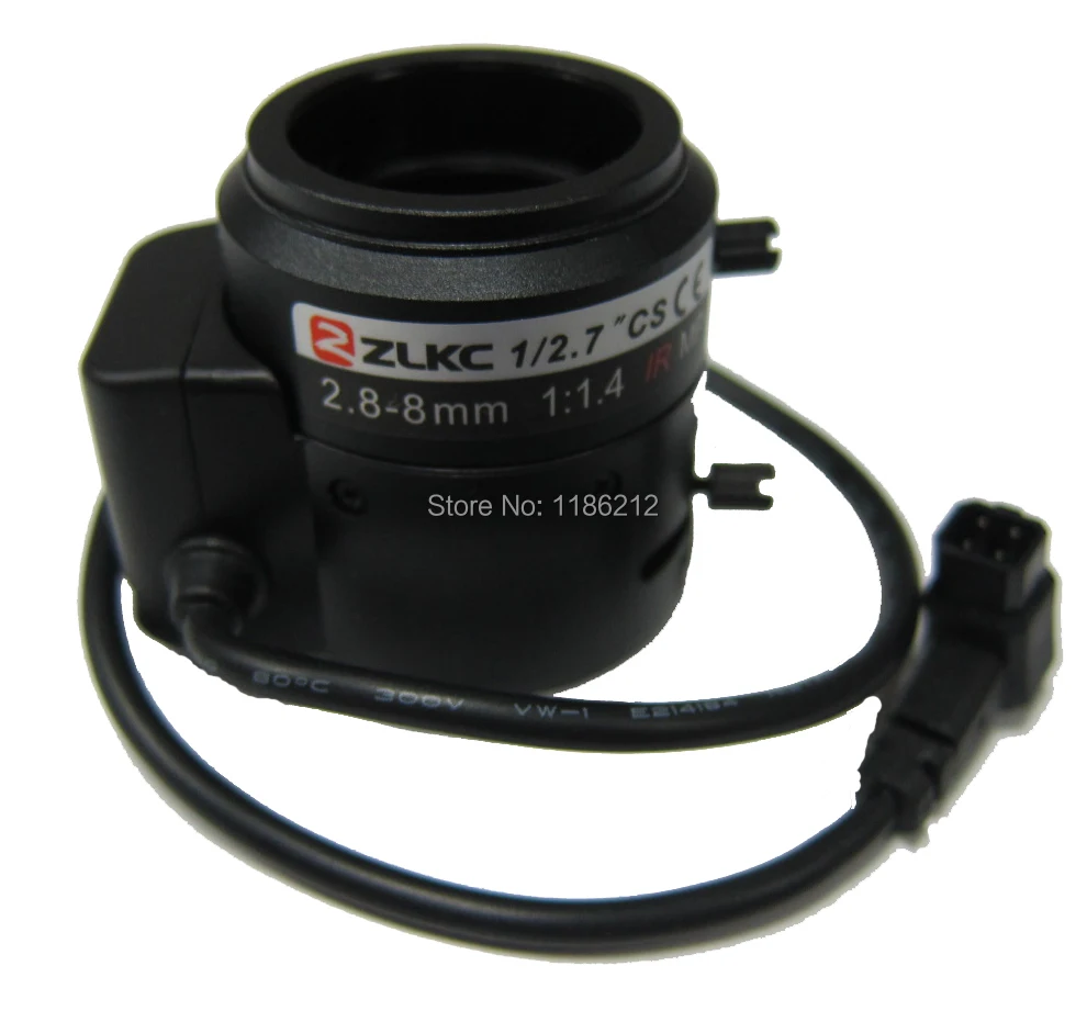 2 megapixel CCTV lens 2.8-8mm, 1/2.7" Varifocal Auto Iris Lens CS Mount F1.4 For 720P/960H/1080P/ 3MP/IP/Box Camera
2 megapixel CCTV lens 2.8-8mm, 1/2.7" Varifocal Auto Iris Lens CS Mount F1.4 For 720P/960H/1080P/ 3MP/IP/Box Camera