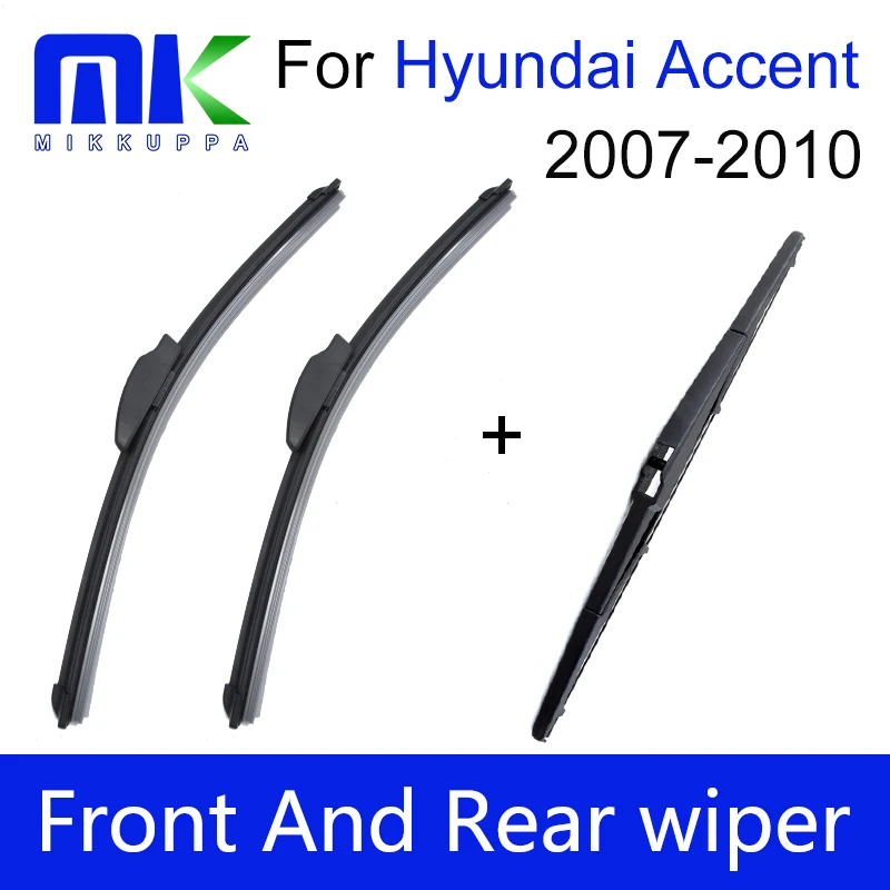 Передние и задние щетки стеклоочистителя для Hyundai Accent 2007 2008 2009 2010 силиконовая Резина лобовое стекло стеклоочистителя автомобильные аксессу...
Передние и задние щетки стеклоочистителя для Hyundai Accent 2007 2008 2009 2010 силиконовая Резина лобовое стекло стеклоочистителя автомобильные аксессу...