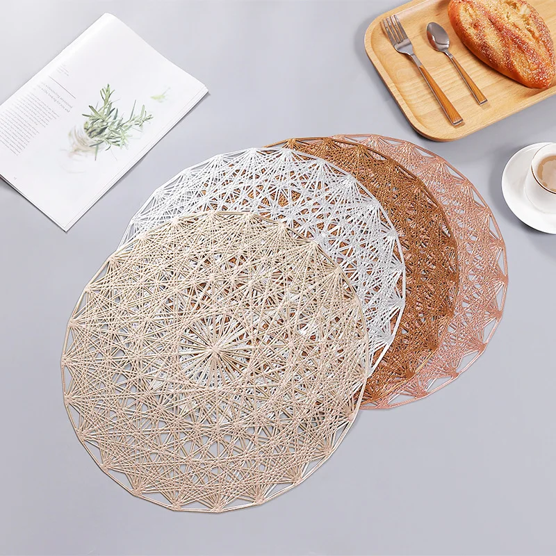 4/6pcs Circular hollow fashion hot stamping placemats insulation mat environmental protection high temperature coasters Bowl mat
4/6pcs Circular hollow fashion hot stamping placemats insulation mat environmental protection high temperature coasters Bowl mat
