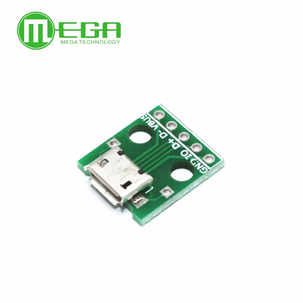 100pcs MICRO USB to DIP Adapter 5pin female connector B type pcb converter pinboard 2.54
100pcs MICRO USB to DIP Adapter 5pin female connector B type pcb converter pinboard 2.54