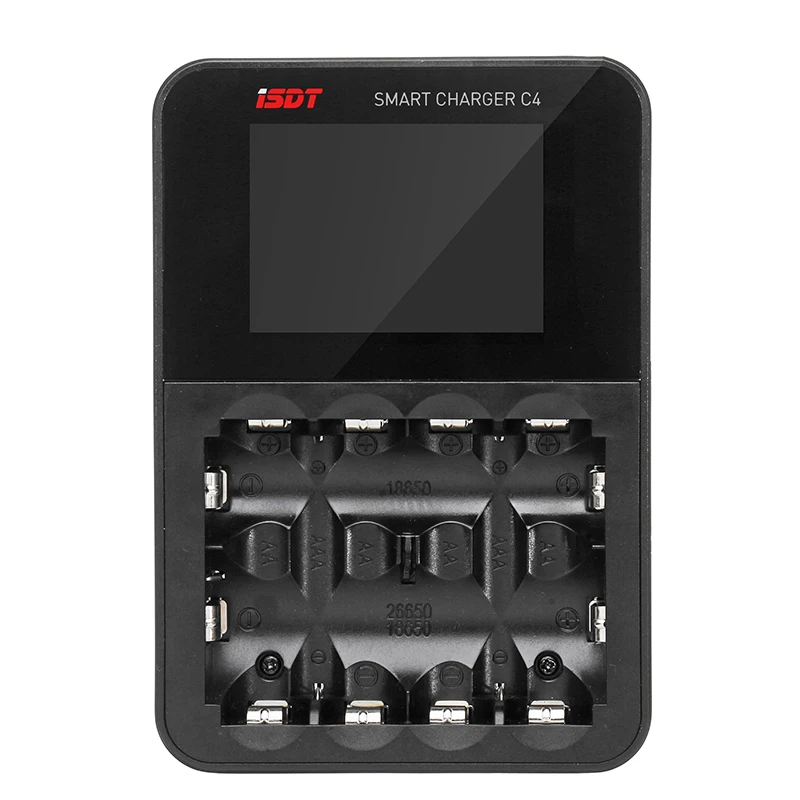 ISDT C4 8A Touch Screen Smart Battery Charger With USB Output For 18650 26650 AA AAA | Игрушки и хобби
