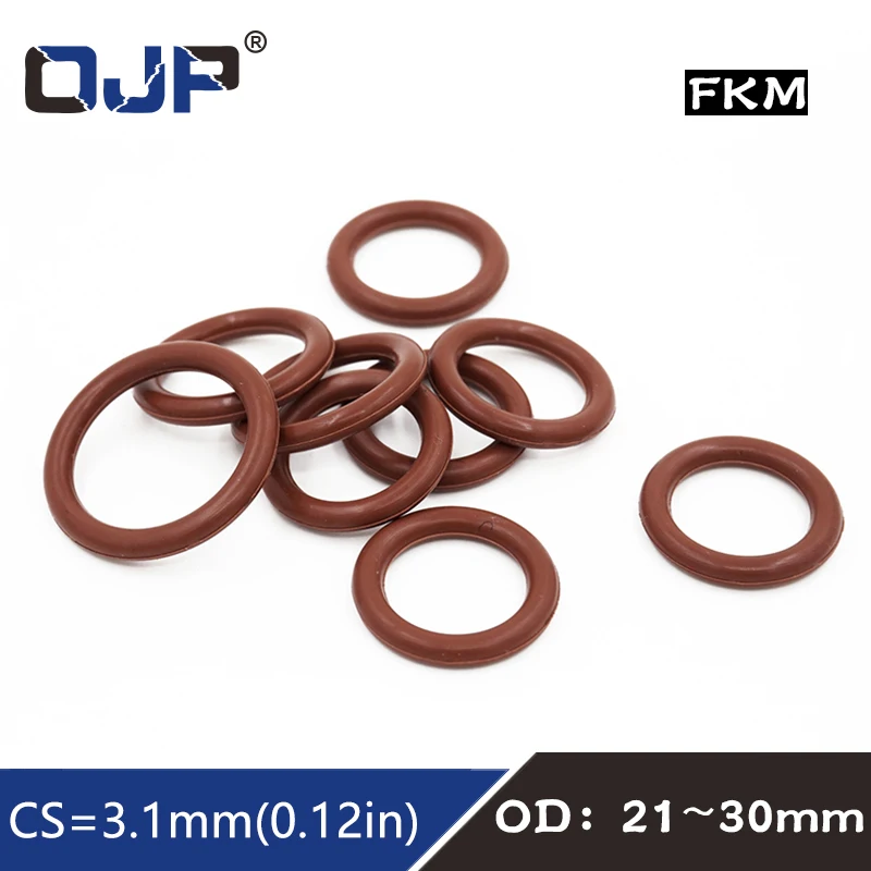 3PCS/lot Fluorine rubber Ring Brown FKM O ring Seal CS:3.1mm OD21/22/23/24/25/26/27/28/29/30mm Rubber ORing Seal OilRing Gasket
3PCS/lot Fluorine rubber Ring Brown FKM O ring Seal CS:3.1mm OD21/22/23/24/25/26/27/28/29/30mm Rubber ORing Seal OilRing Gasket
