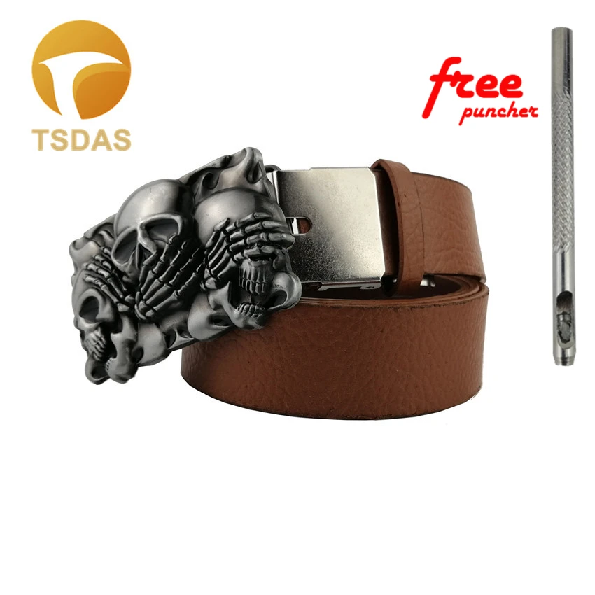 New Style Silver Plated Skull Metal Belt Buckle for 4cm Wide Belt Cowboy Jeans Accessories
New Style Silver Plated Skull Metal Belt Buckle for 4cm Wide Belt Cowboy Jeans Accessories