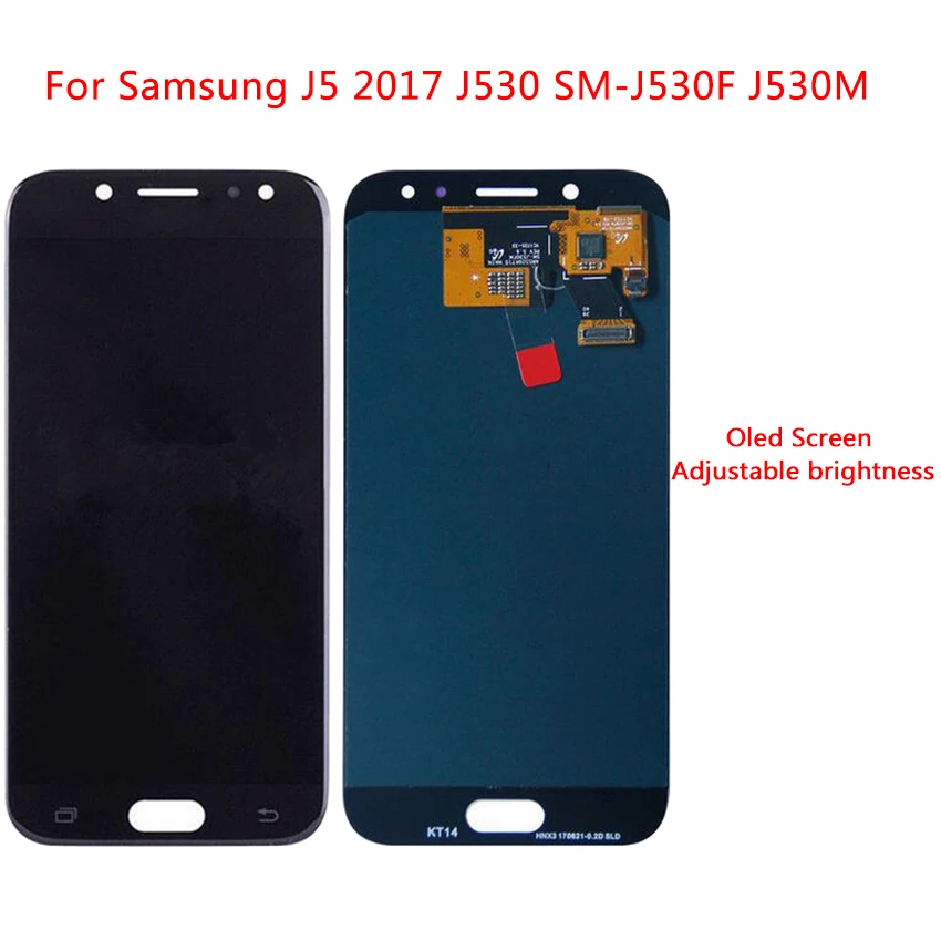ЖК-дисплей с регулировкой яркости для Samsung Galaxy J5 2017 J530 J530F AMOLED, ЖК-дисплей с сенсорным экраном и дигитайзером в сборе, замена
ЖК-дисплей с регулировкой яркости для Samsung Galaxy J5 2017 J530 J530F AMOLED, ЖК-дисплей с сенсорным экраном и дигитайзером в сборе, замена