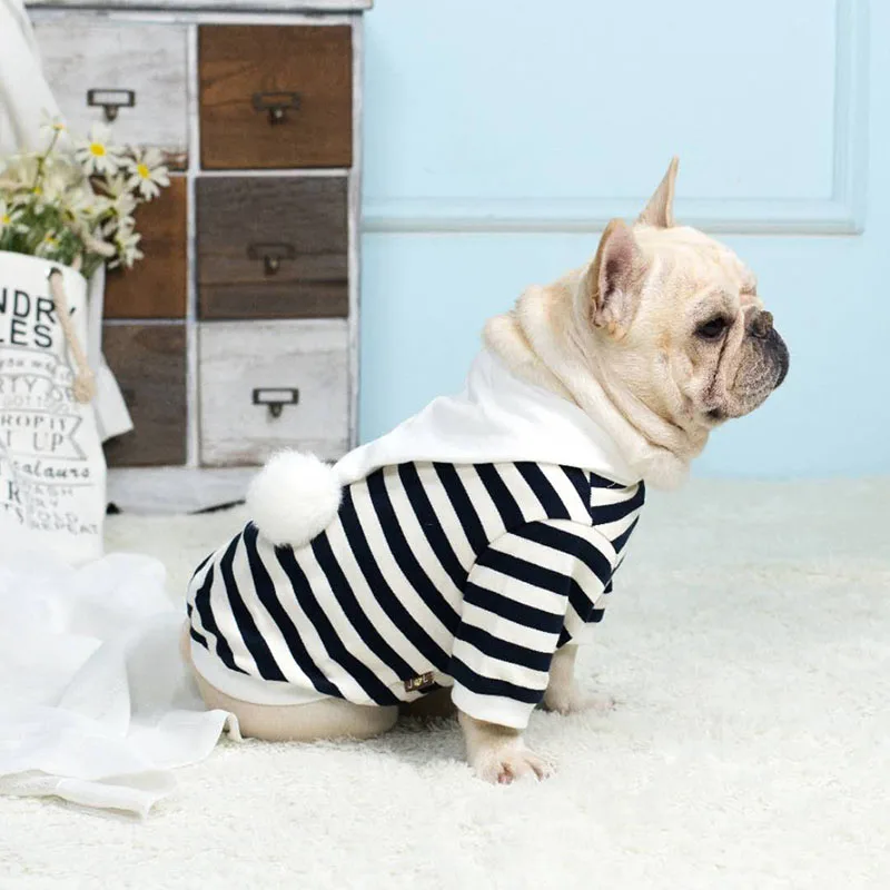 Spring Dog Clothes for Small Dogs Cotton Hoodies for Chihuahua French Bulldog Outfit Pet Striped Soft Coat for Yorkshire Puppy
Spring Dog Clothes for Small Dogs Cotton Hoodies for Chihuahua French Bulldog Outfit Pet Striped Soft Coat for Yorkshire Puppy