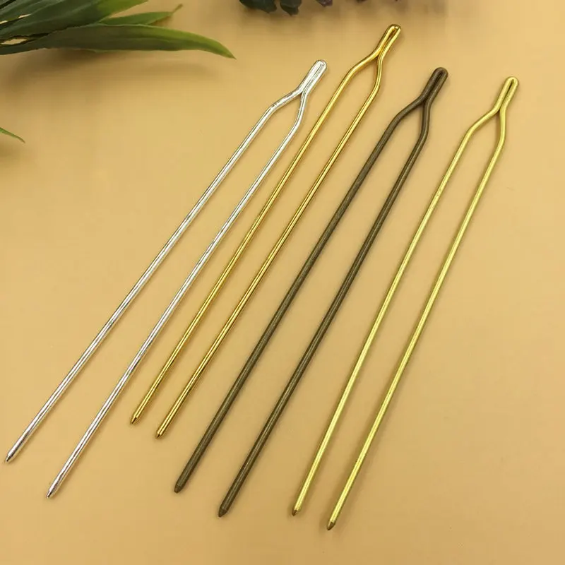Copper Y Shape Hairpin stick hair clip accesseries wear finding 2mm*125mm Diy Vintage Jewelry Gold/silver/bronze/rose
Copper Y Shape Hairpin stick hair clip accesseries wear finding 2mm*125mm Diy Vintage Jewelry Gold/silver/bronze/rose