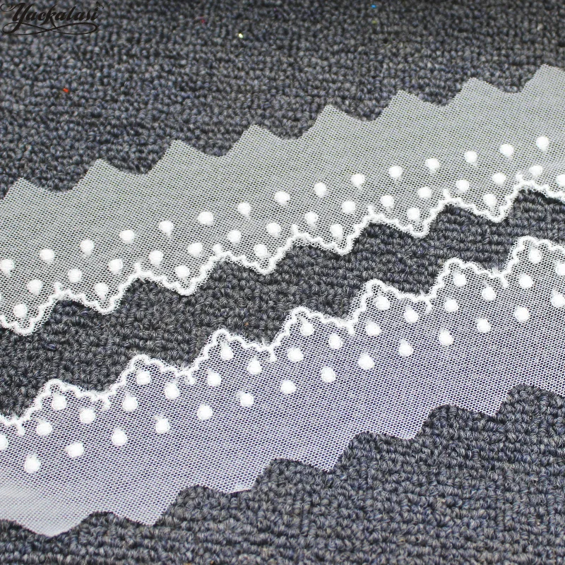 YACKALASI Cotton Lace Embroidered Applique Soft Tulle Lace Fabrics Scalloped Sewing Apparel Trims Dot Floral 5CM
YACKALASI Cotton Lace Embroidered Applique Soft Tulle Lace Fabrics Scalloped Sewing Apparel Trims Dot Floral 5CM