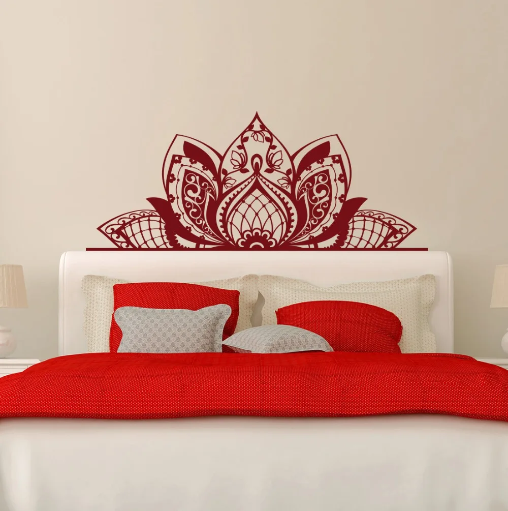 Half Mandala Flower Headboard Wall Decal Bohemian Style Lotus Art Mural Removable Home Vinyl Wall Stickers Master Bedroom SYY398
Half Mandala Flower Headboard Wall Decal Bohemian Style Lotus Art Mural Removable Home Vinyl Wall Stickers Master Bedroom SYY398