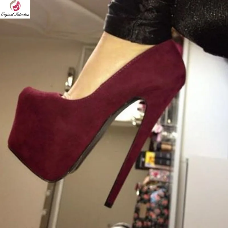 Original Intention Popular Women Round Toe Pumps Thin High Heels Shoes Woman Pumps Wine Red Shoes Woman Plus Size 4-20
Original Intention Popular Women Round Toe Pumps Thin High Heels Shoes Woman Pumps Wine Red Shoes Woman Plus Size 4-20