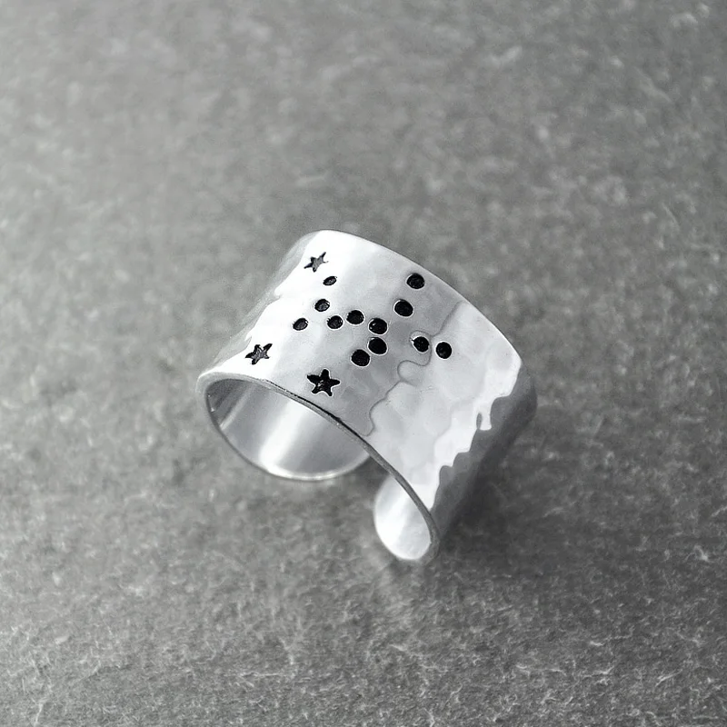 Taurus Zodiac Constellation Ring, Taurus ring, Taurus birthday gift, Wide band zodiac ring, Horoscope Ring, Astrology Jewelry
Taurus Zodiac Constellation Ring, Taurus ring, Taurus birthday gift, Wide band zodiac ring, Horoscope Ring, Astrology Jewelry