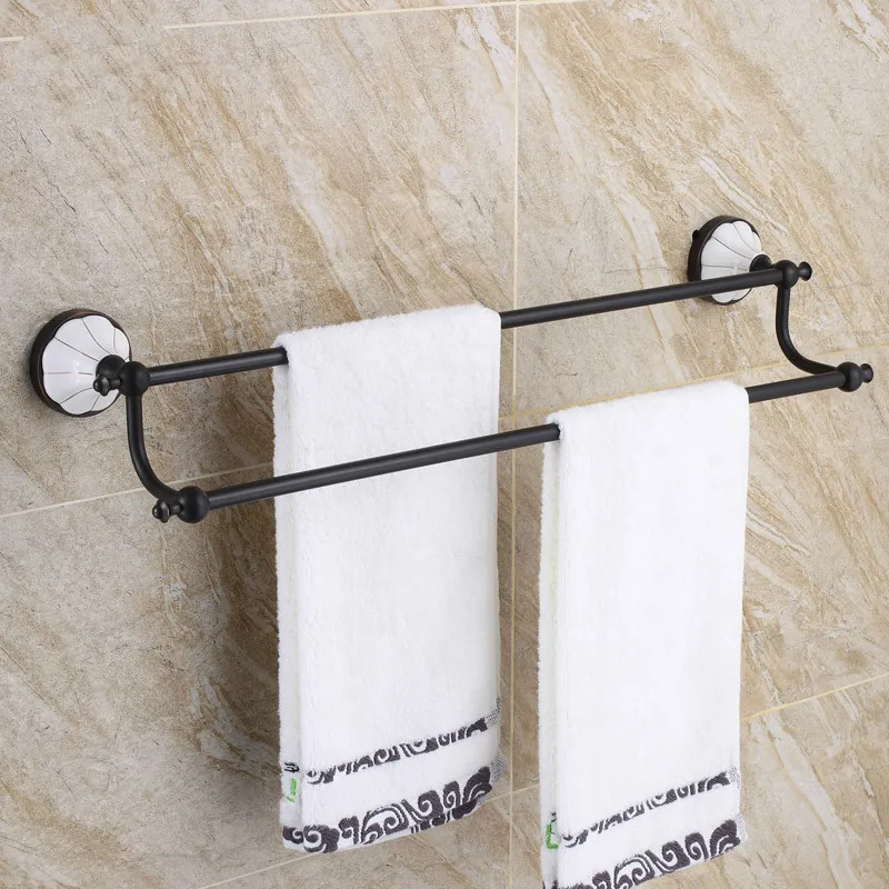 Copper Towel Rack European Style Antique Bathroom Bath Bar Pendant Black LO829548 | Обустройство дома