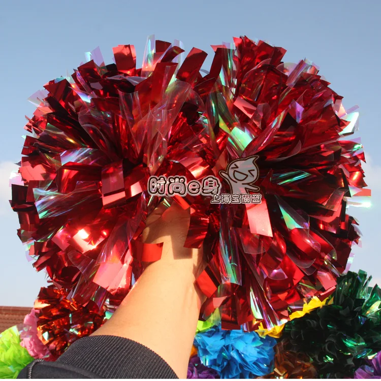 10pcs Cheerleading pom Metal red Color mixing,000*3/4" wide streamers handle
10pcs Cheerleading pom Metal red Color mixing,000*3/4" wide streamers handle