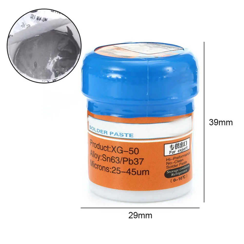 High Quality Solder Paste Flux XG-50 Sn63/Pb37 For Soldering Iron 936 Saike 852D Soldering Station Flux Repair Tool
High Quality Solder Paste Flux XG-50 Sn63/Pb37 For Soldering Iron 936 Saike 852D Soldering Station Flux Repair Tool