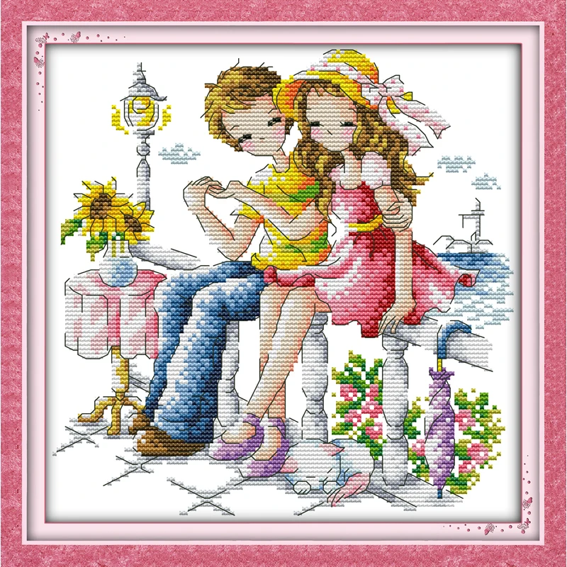 Romantic On The Side Of A Bridge Chinese Cross Stitch Kits Ecological Cotton Printed 11CT DIY Gift Wedding Decoration For Home
Romantic On The Side Of A Bridge Chinese Cross Stitch Kits Ecological Cotton Printed 11CT DIY Gift Wedding Decoration For Home