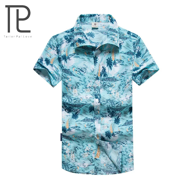 

Tailor Pal Love 2023 New Fashion Men's Hawaiian Shirts Summer Fashion Short Sleeve Casual Male Shirt