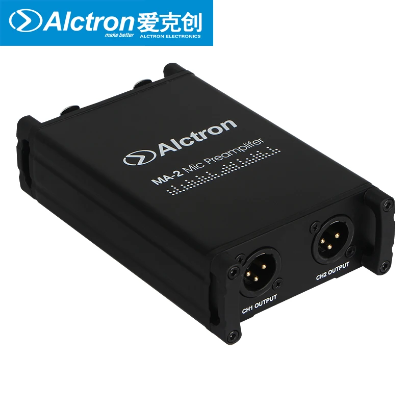 Alctron MA-2 Professional Mic Preamplifier Dual channel mic amp for ribbon and dynamic microphone
Alctron MA-2 Professional Mic Preamplifier Dual channel mic amp for ribbon and dynamic microphone