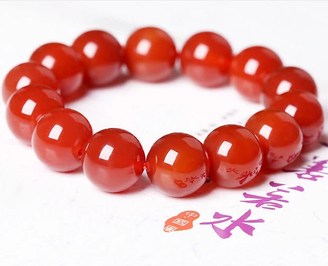 High quality 10MM(18pcs) Pure natural AAAAA Chalcedony Red agate strand Bracelet man women red carnelian statement Bracelet
High quality 10MM(18pcs) Pure natural AAAAA Chalcedony Red agate strand Bracelet man women red carnelian statement Bracelet