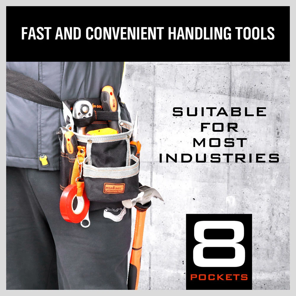 2021- High Quality Electrician Tool Bags 8 Pockets Oxford Kit Pouch Belt Waist Pocket Work Bag | Инструменты
