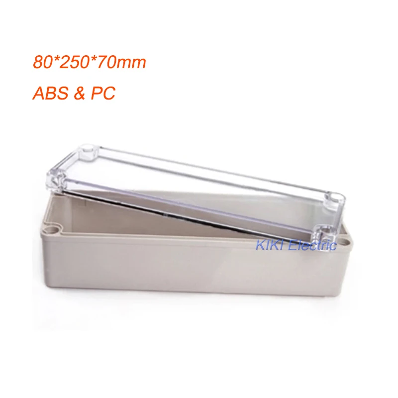 Clear Cover plastic electrical distribution box , IP66 waterproof junction Enclosure 80*250*70mm terminal boxes
Clear Cover plastic electrical distribution box , IP66 waterproof junction Enclosure 80*250*70mm terminal boxes