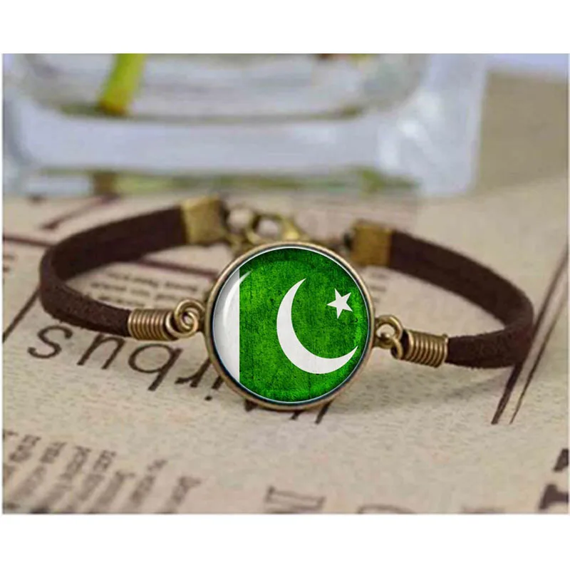 DIY Jewellry Vintage bracelet Photo Pakistan Flag Glass Dome bracelet Steel & Bronze Chain bracelets Bangle
DIY Jewellry Vintage bracelet Photo Pakistan Flag Glass Dome bracelet Steel & Bronze Chain bracelets Bangle
