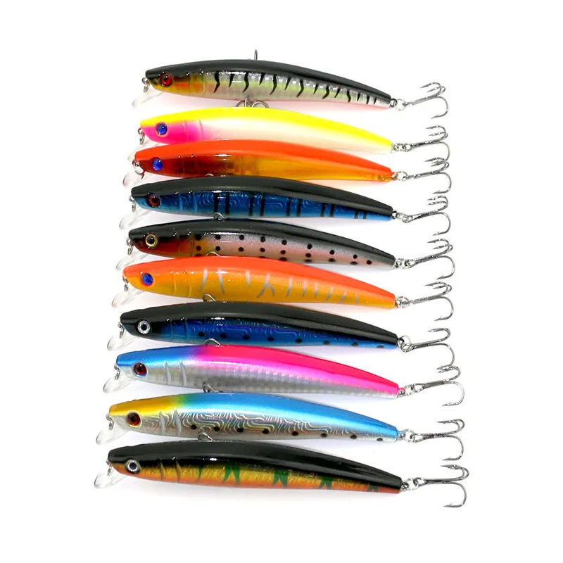 10pcs Long Minnow Fishing Lures 11.5cm 11g Simulation Crankbait Pesca Fishing Tackles Artificial Bait Carp Fish Wobblers
10pcs Long Minnow Fishing Lures 11.5cm 11g Simulation Crankbait Pesca Fishing Tackles Artificial Bait Carp Fish Wobblers