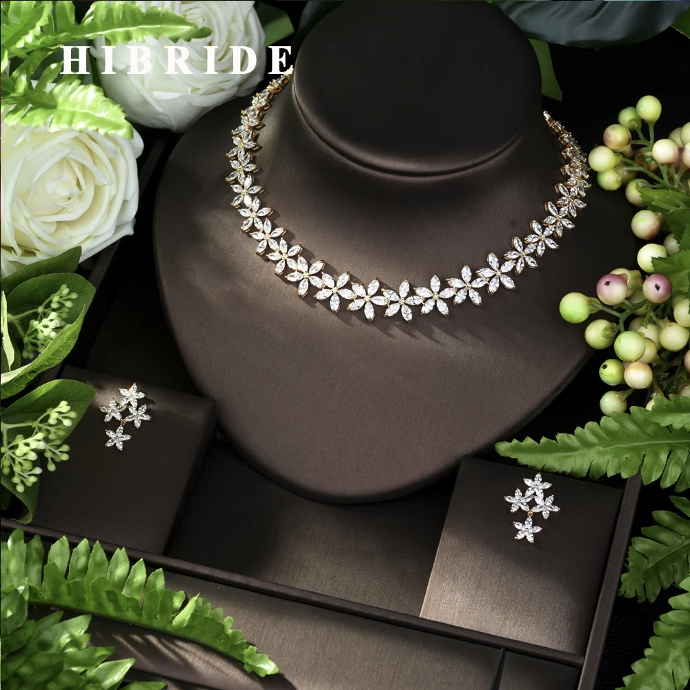 HIBRIDE Exclusive Long Chain Cubic Zirconia Wedding Bridal Dubai Jewelry Sets for Woman Gold Luxury N-954
HIBRIDE Exclusive Long Chain Cubic Zirconia Wedding Bridal Dubai Jewelry Sets for Woman Gold Luxury N-954