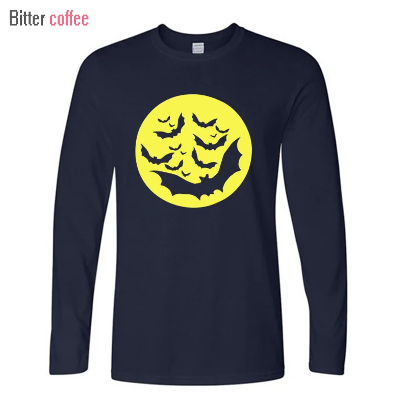 Autumn Winter Hot Sal Funny Halloween Moon Flying Bat T Shirt Men O-neck LONG Sleeve Cotton Fashion Men Halloween T-shirt XS-XXL
Autumn Winter Hot Sal Funny Halloween Moon Flying Bat T Shirt Men O-neck LONG Sleeve Cotton Fashion Men Halloween T-shirt XS-XXL
