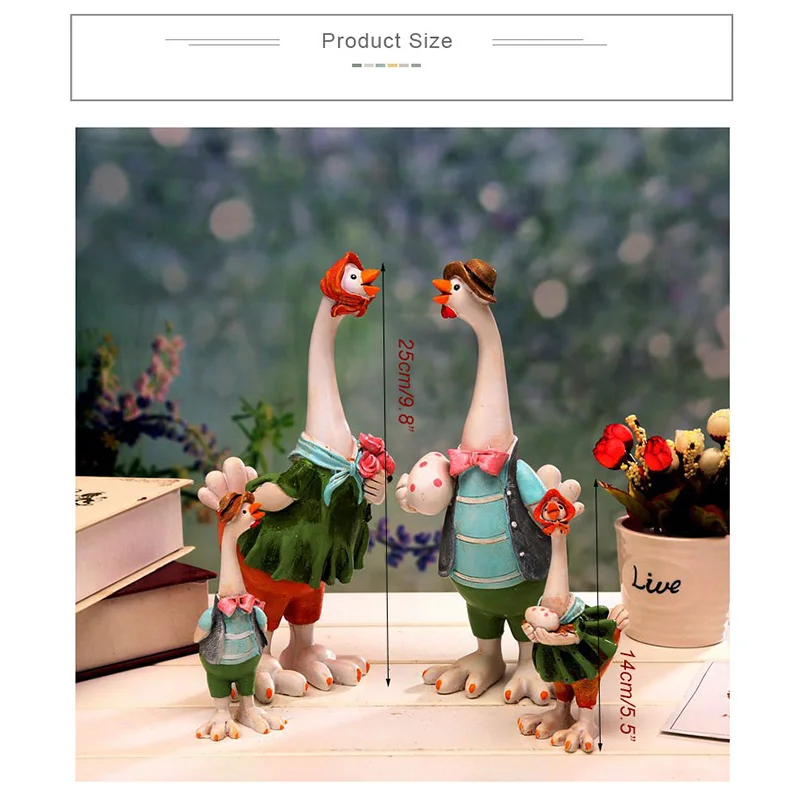 Home Decor Creative Chicken Family Ornament Resin Doll Crafts Ornament Animal Figurine Birthday Gift Home Decoration Accessories
Home Decor Creative Chicken Family Ornament Resin Doll Crafts Ornament Animal Figurine Birthday Gift Home Decoration Accessories