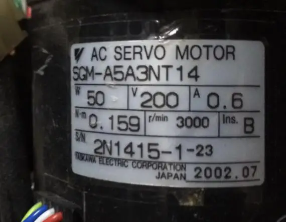 servor motor SGM-A5A3NT14 , Used one , 90% appearance new , 3 months warranty , fastly shipping
servor motor SGM-A5A3NT14 , Used one , 90% appearance new , 3 months warranty , fastly shipping