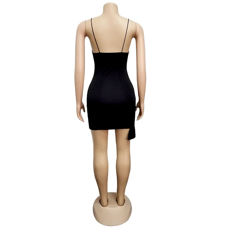 Woman Spaghetti Strap Black Mini Dress Summer Sexy Bodycon Bandage Suspender Backless Ladies Dresses Club Clothes
Woman Spaghetti Strap Black Mini Dress Summer Sexy Bodycon Bandage Suspender Backless Ladies Dresses Club Clothes