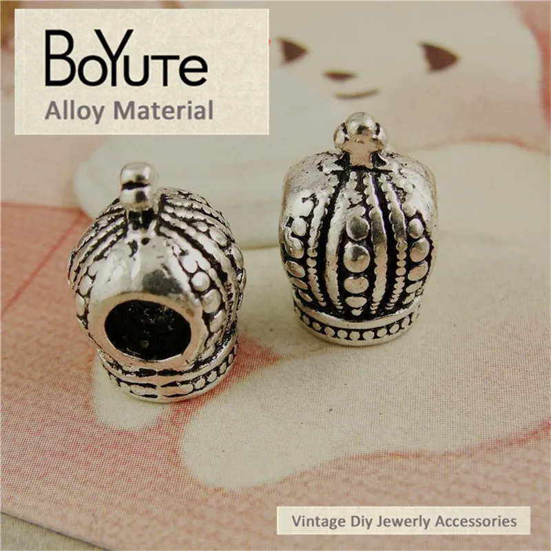 BoYuTe (50 Pieces/Lot) 15*10MM Antique Bronze Silver Plated Zinc Alloy Vintage Crown Fashion Beads Materials for Jewelry Making
BoYuTe (50 Pieces/Lot) 15*10MM Antique Bronze Silver Plated Zinc Alloy Vintage Crown Fashion Beads Materials for Jewelry Making