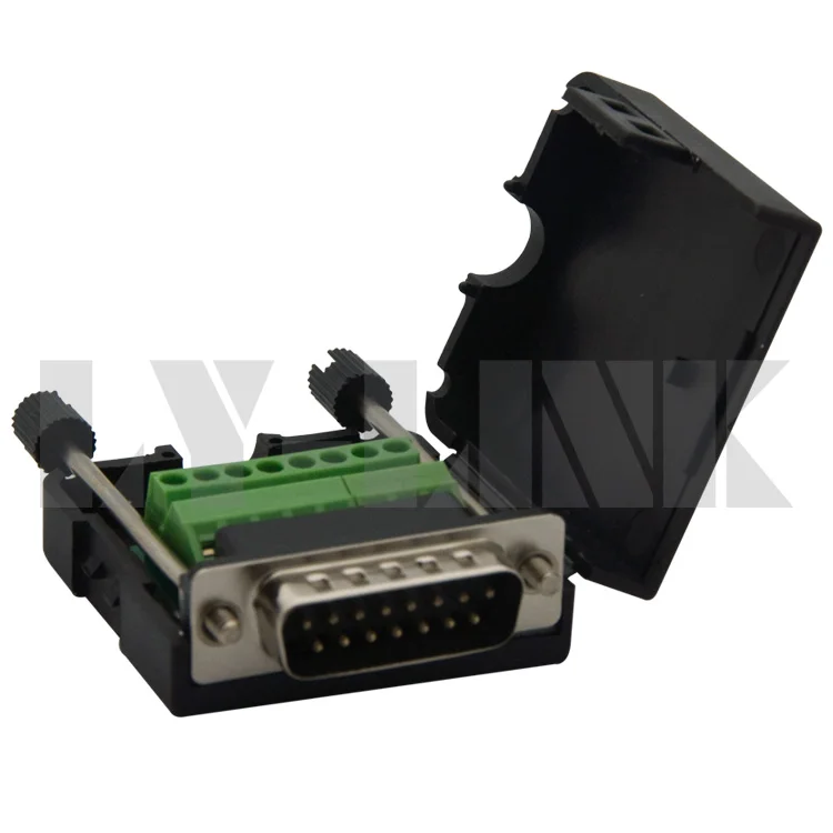 Штекерный Разъем DB15 с корпусом и очень короткой длиной поддержка кабеля vga DIY |