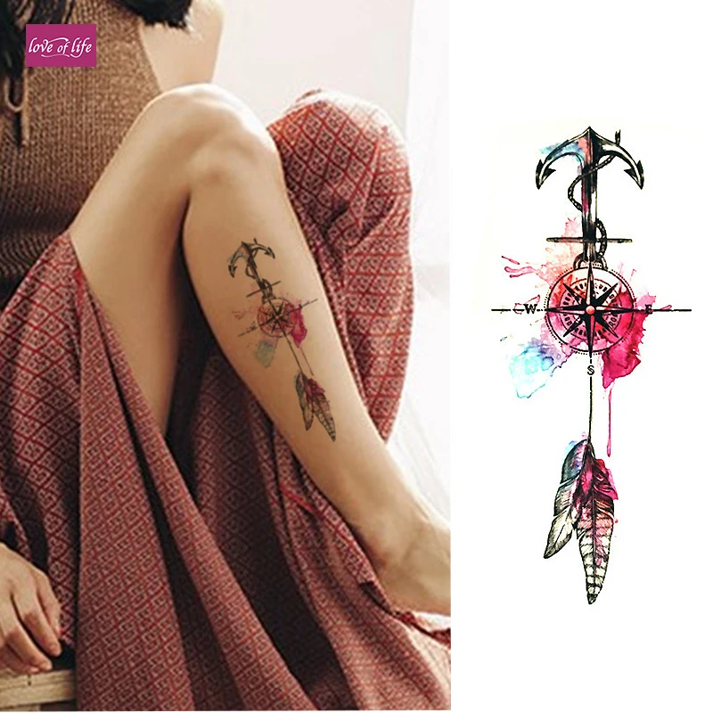 1PC Colorful Watercolor Arrows Flower Henna Temporary Tattoo Black Mehndi Style Waterproof Tattoo Sticker
1PC Colorful Watercolor Arrows Flower Henna Temporary Tattoo Black Mehndi Style Waterproof Tattoo Sticker