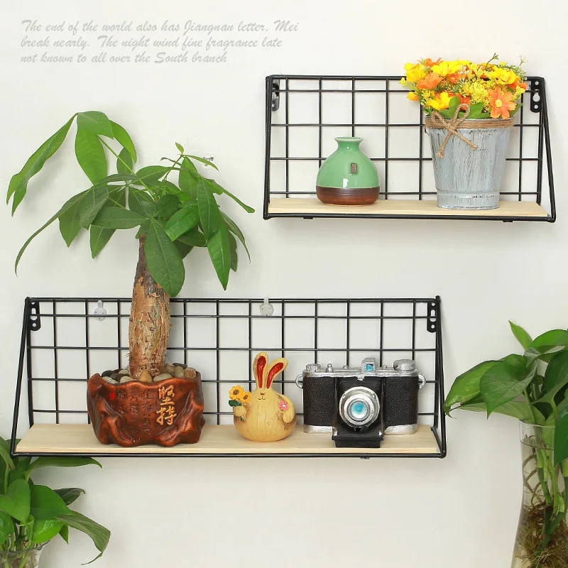 Creative Metal Wall Mount Shelf Portable Wooden Iron Shelf Flower Pot Bathroom Kitchen Book Storage Rack Home Bedroom Decoration
Creative Metal Wall Mount Shelf Portable Wooden Iron Shelf Flower Pot Bathroom Kitchen Book Storage Rack Home Bedroom Decoration