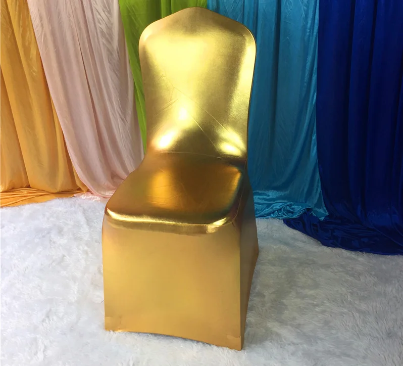 100PCS Metallic Shiny Two-way Spandex Chair Cover / Lycra Chair Cover Arch Front For Wedding Decoration & Party
100PCS Metallic Shiny Two-way Spandex Chair Cover / Lycra Chair Cover Arch Front For Wedding Decoration & Party