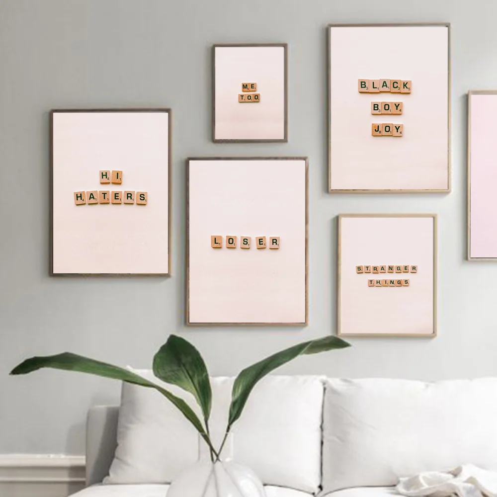 Love Loser Wooden Small Cubes with Letters Wall Art Canvas Painting Nordic Posters and Prints Wall Picture For Living Room Decor
Love Loser Wooden Small Cubes with Letters Wall Art Canvas Painting Nordic Posters and Prints Wall Picture For Living Room Decor