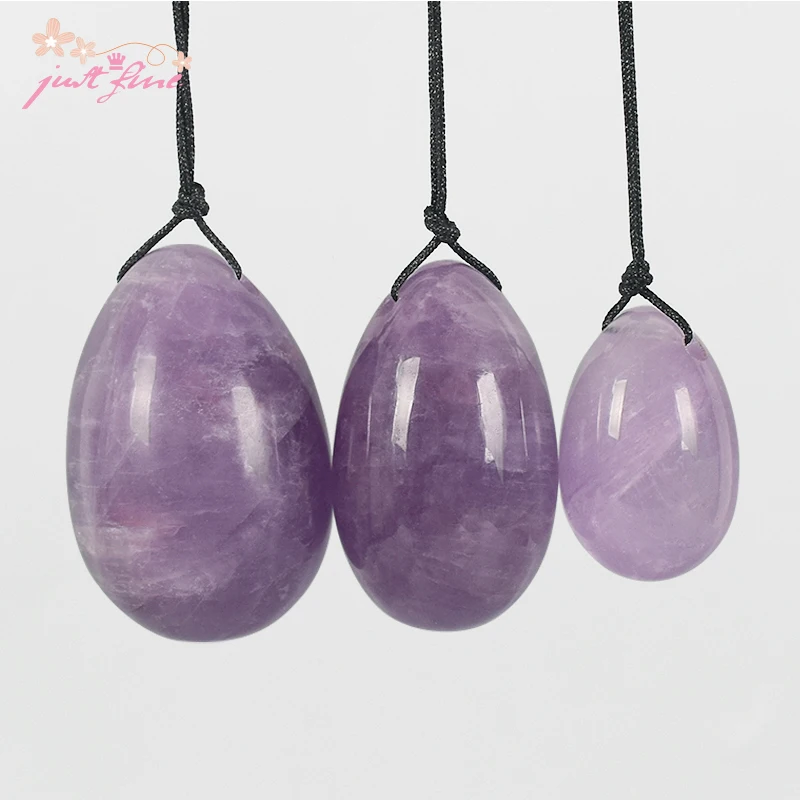3pcs Drilled Natural Light amethyst yoni egg crystal Egg Pelvic Kegel Exercise Vaginal Tightening Jade Egg for Women Health Care
3pcs Drilled Natural Light amethyst yoni egg crystal Egg Pelvic Kegel Exercise Vaginal Tightening Jade Egg for Women Health Care