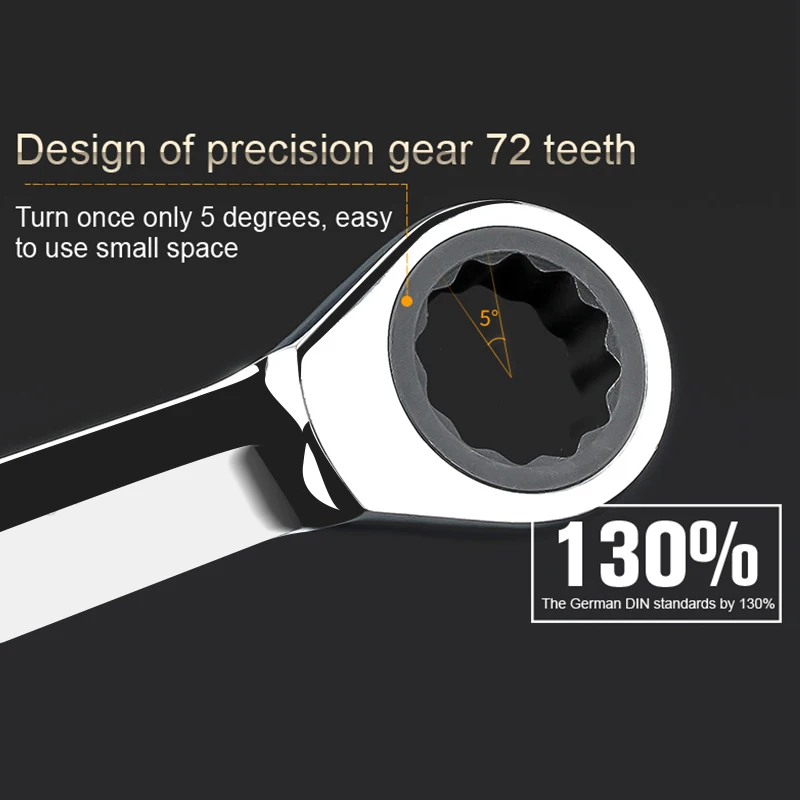 6mm Ratchet Spanner Combination wrench a set of keys tools gear ring wrench ratchet handle Chrome Vanadium Power Hand Tool
6mm Ratchet Spanner Combination wrench a set of keys tools gear ring wrench ratchet handle Chrome Vanadium Power Hand Tool