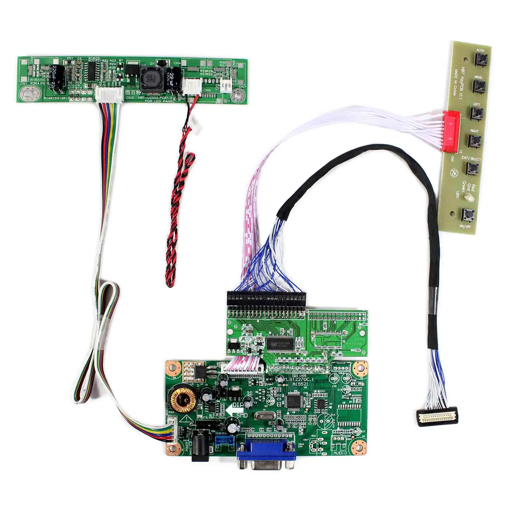 VGA input singal LCD controller board RT2270C-A work for 10.4inch AA104VH01 640x480 lcd panel
VGA input singal LCD controller board RT2270C-A work for 10.4inch AA104VH01 640x480 lcd panel