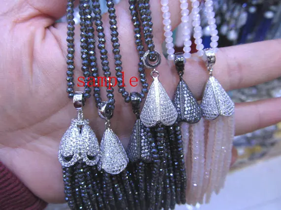 6sets 50mm Handmade Micro Pave CZ --Tassel Spiks Sharp , floer flourial clove Gunmmetal assel Caps Findings Necklace Pendant
6sets 50mm Handmade Micro Pave CZ --Tassel Spiks Sharp , floer flourial clove Gunmmetal assel Caps Findings Necklace Pendant